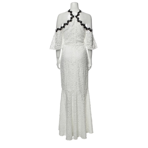 Jill Jill Stuart Long White Lace Maxi Dress Gown Size 10 NWT - Picture 4 of 6